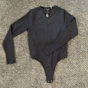 Vici Black crewneck Bodysuit